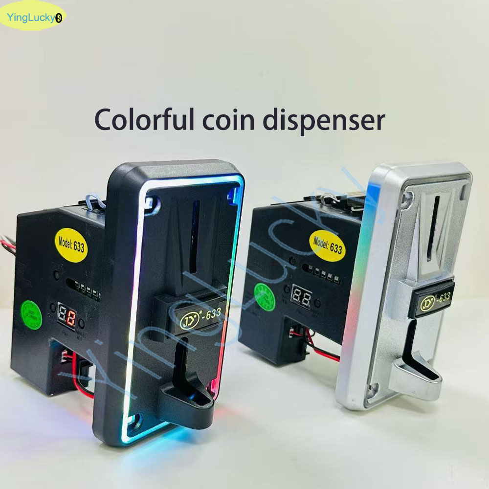 Arcade Vending & Laundry Revenue - Kolorowy czytnik monet LED, selektor monet,