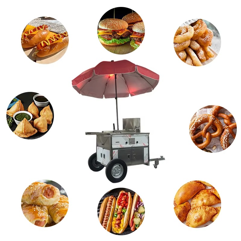 Kompaktowy mobilny wózek na pr – Hot Dog Vending Cart recenzja i cena