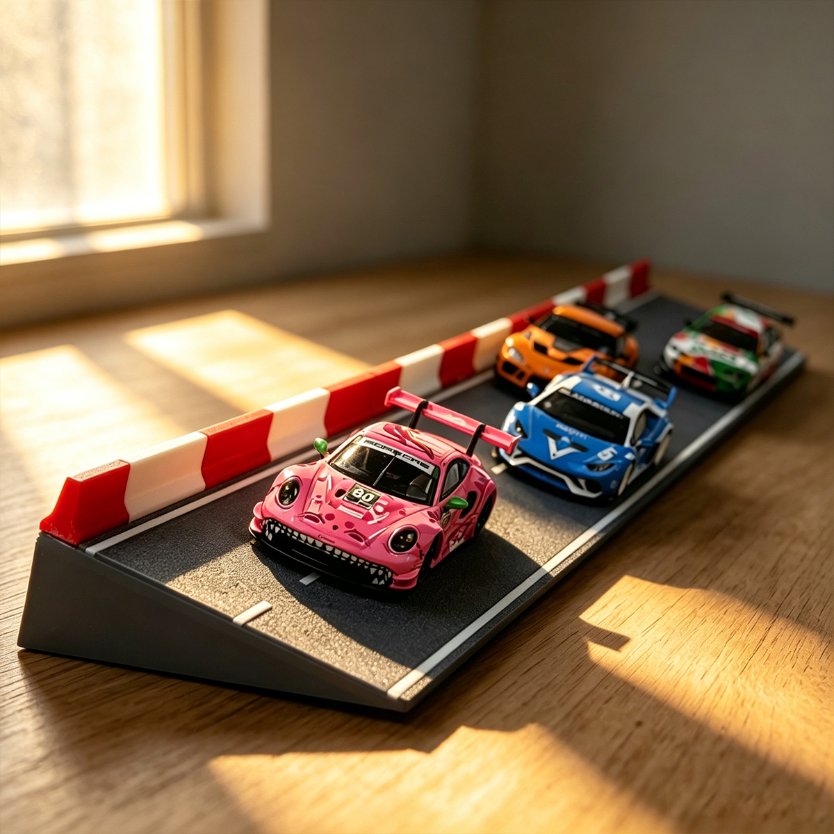 Mała scena z modelem samochodu – Racing Arcade Cabinet recenzja i cena