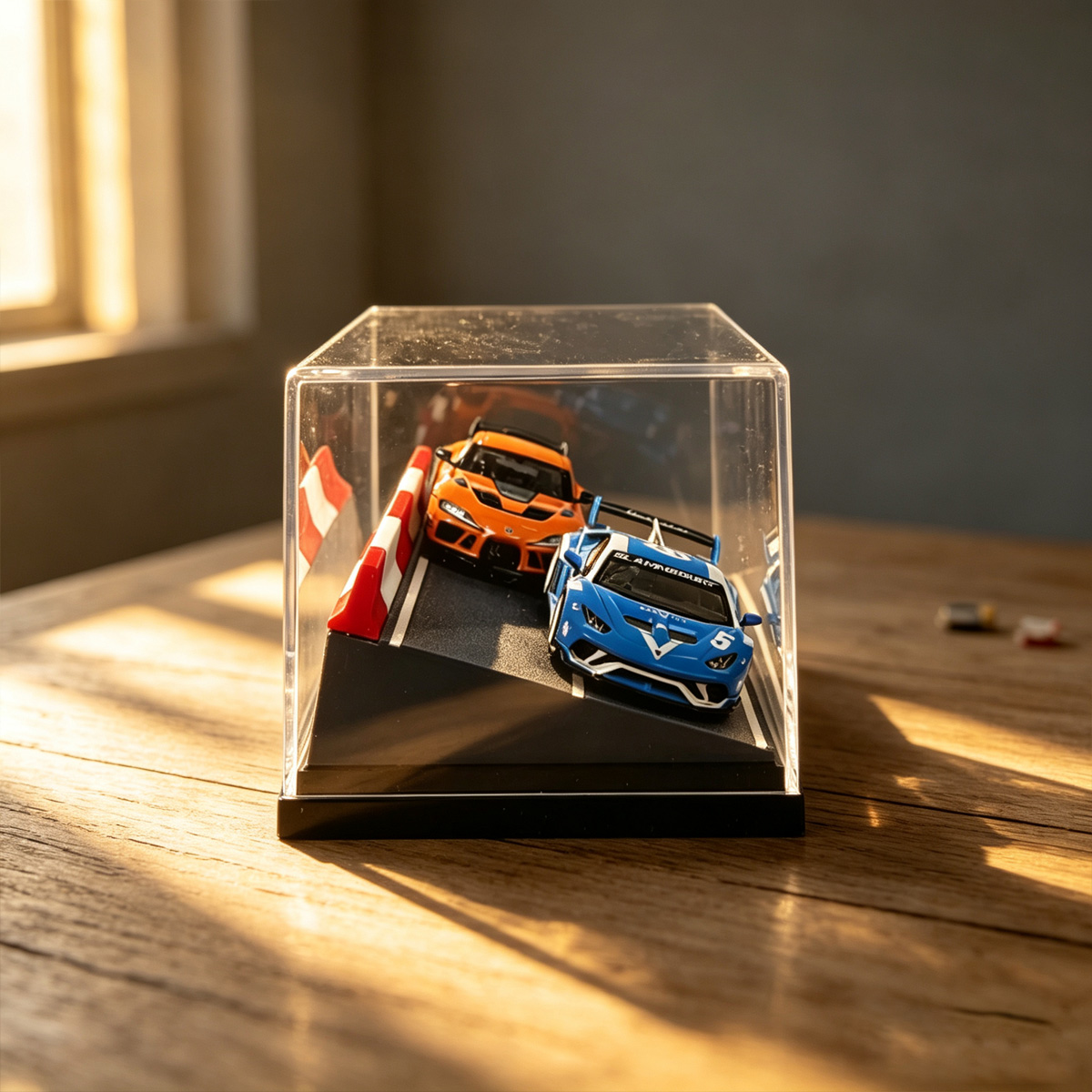 Mała scena z modelem samochodu – Racing Arcade Cabinet recenzja i cena