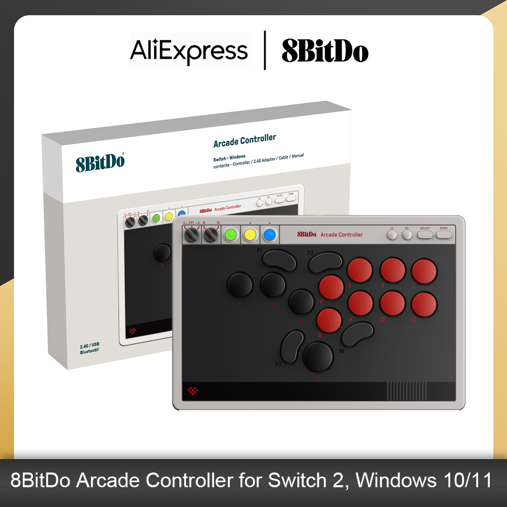8BitDo Arcade Controller z peł – Arcade Button Pcb recenzja i cena